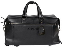 Дорожная сумка из кожи на колесах Apples 