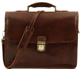 Портфель мужской кожаный на два отделения Tuscany Leather TL141096